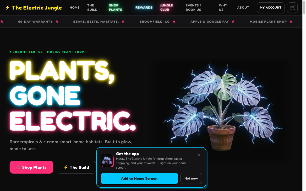 The Electric Jungle homepage